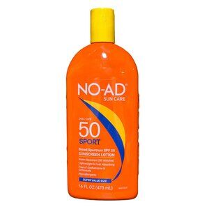 NO-AD SPF 50 SPORT Sunscreen Lotion 16oz New Exp 01/2026